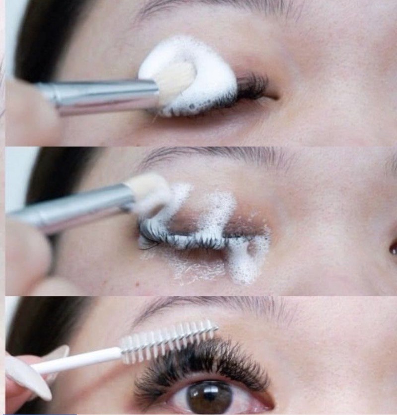 how to wash your lashes
